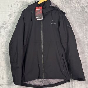 NWT New Moosejaw Black Hooded Insulated Full Zip Jacket Size Medium
